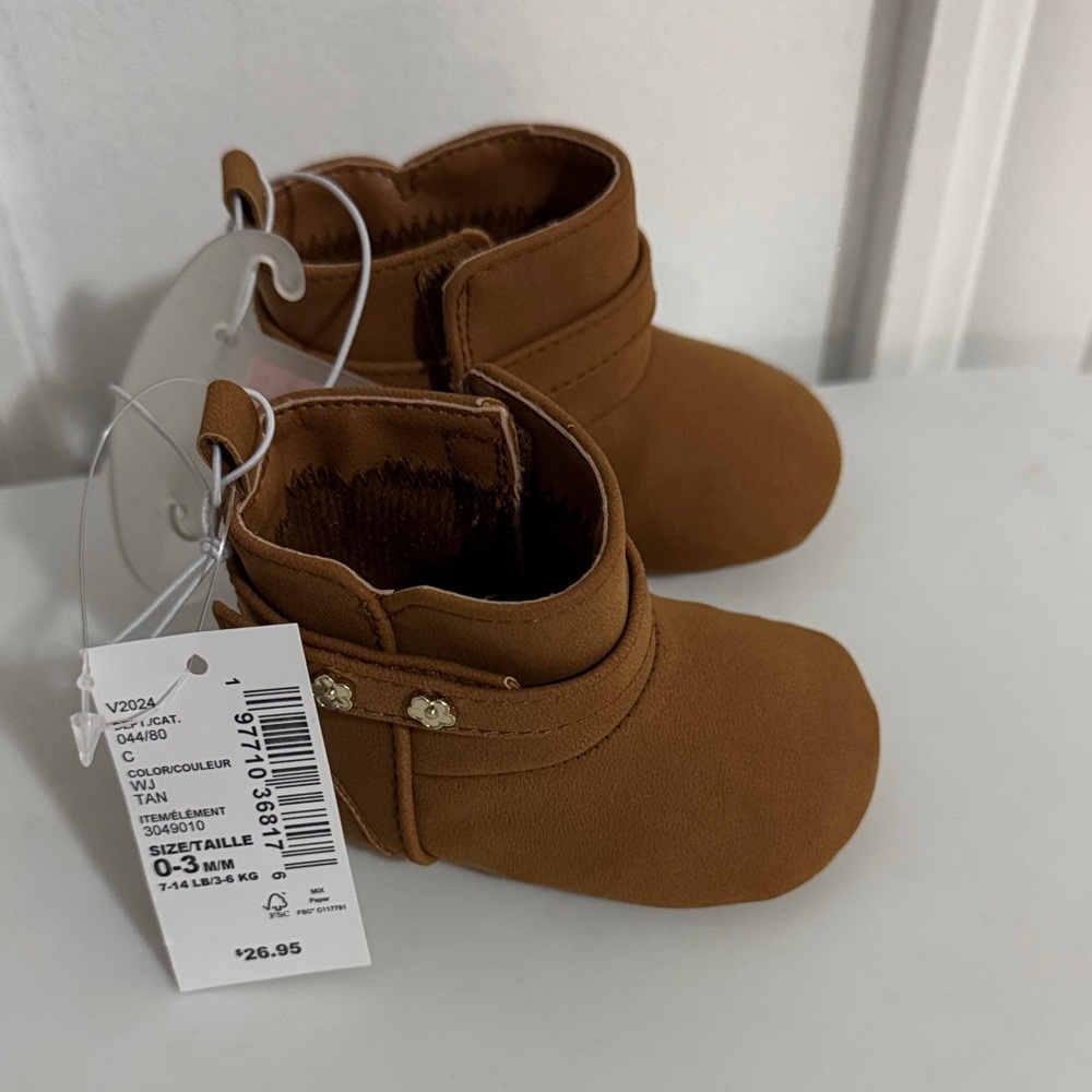 The Children’s Place Brown Baby Booties